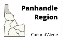 Panhandle region of Idaho