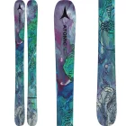 Atomic Bent Chetler Mini Skis 2023 in purple, blue, and grey.