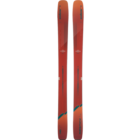 Elan Ripstick 116 Skis 2023 in orange, red, and turquoise.