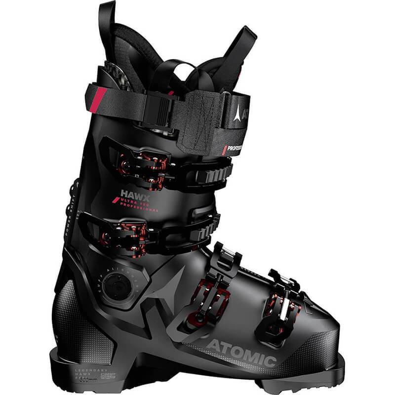 Atomic Hawx Ultra 130 Professional Gw Ski Boots 2023 in black and red.