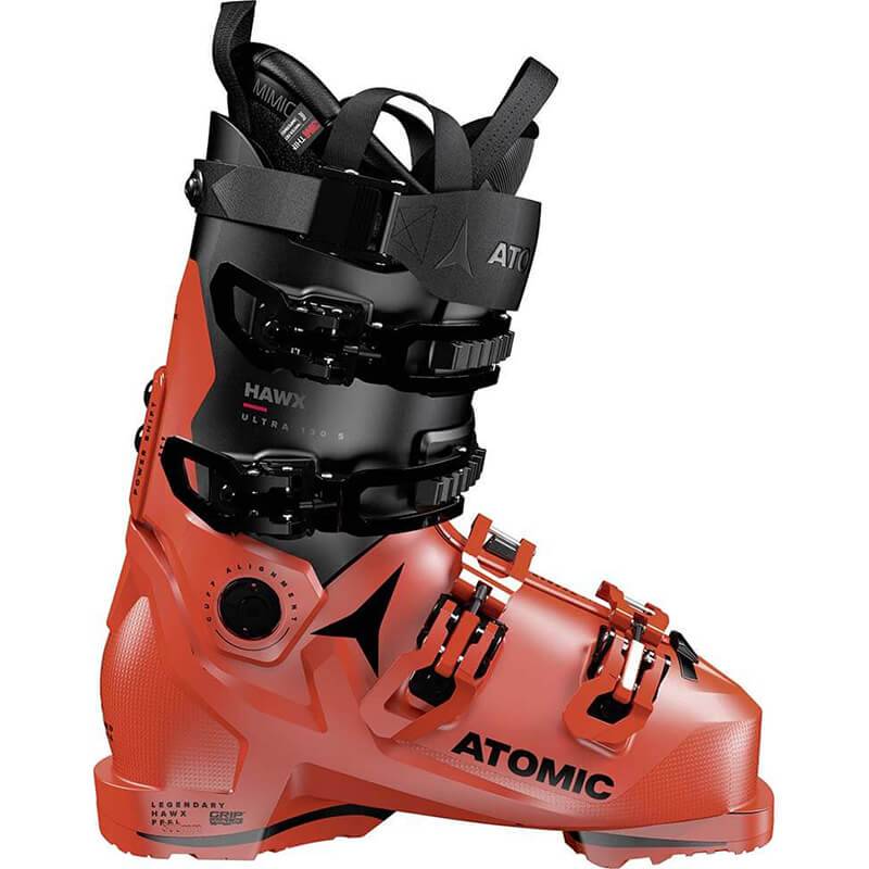 Atomic Hawx Ultra 130 S Gw Ski Boots 2023 in red and black.