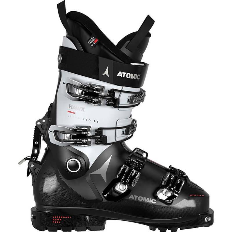 Atomic Hawx Ultra XTD 95 CT GW Women's Ski Boots 2023 in black and white.