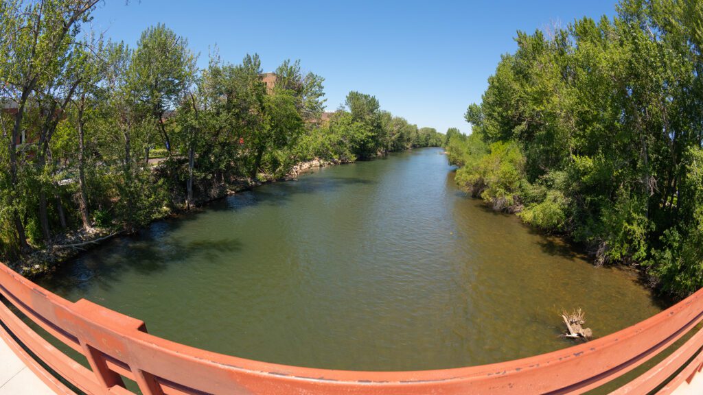 Boise River from Julia Davis bridge in Boise photo Hunter Smith