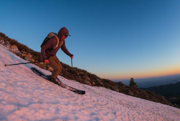 Jeff Howe skiing Bogus Basin in late May. Photography by Hunter Smith