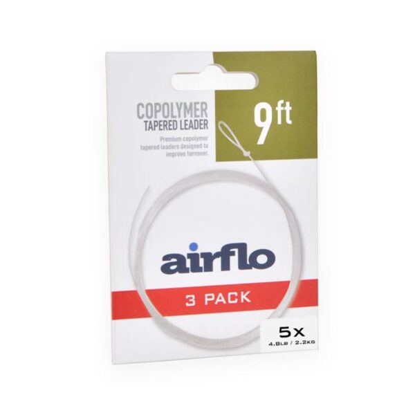 Airflo Copolymer Tapered Leader 9 ft (3 pack) 2024