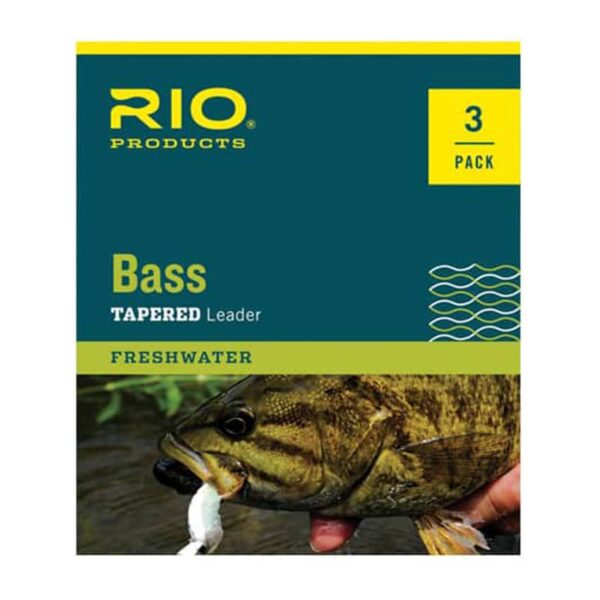 RIO Bass Tapered Leader 3PK